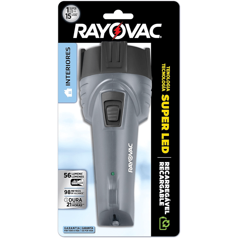 LANTERNA 1 LED RECARREGAVEL RAYOVAC