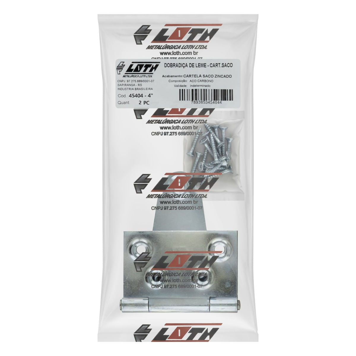 DOBR CART. ZINCADA/GALV.  4"  LOTH