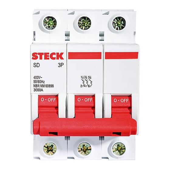 DISJ DIN TRIP 125A STECK  C 10KA