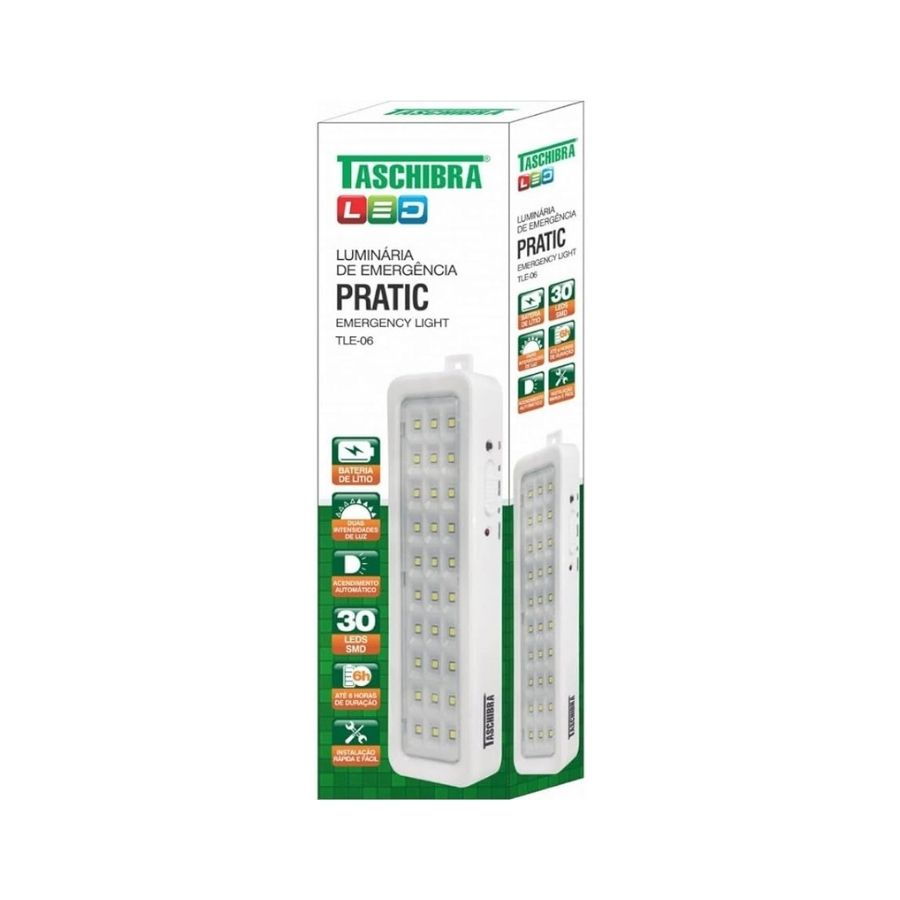 LUMINARIA DE EMERGENCIA 30 LED TASCHIBRA TLE 06