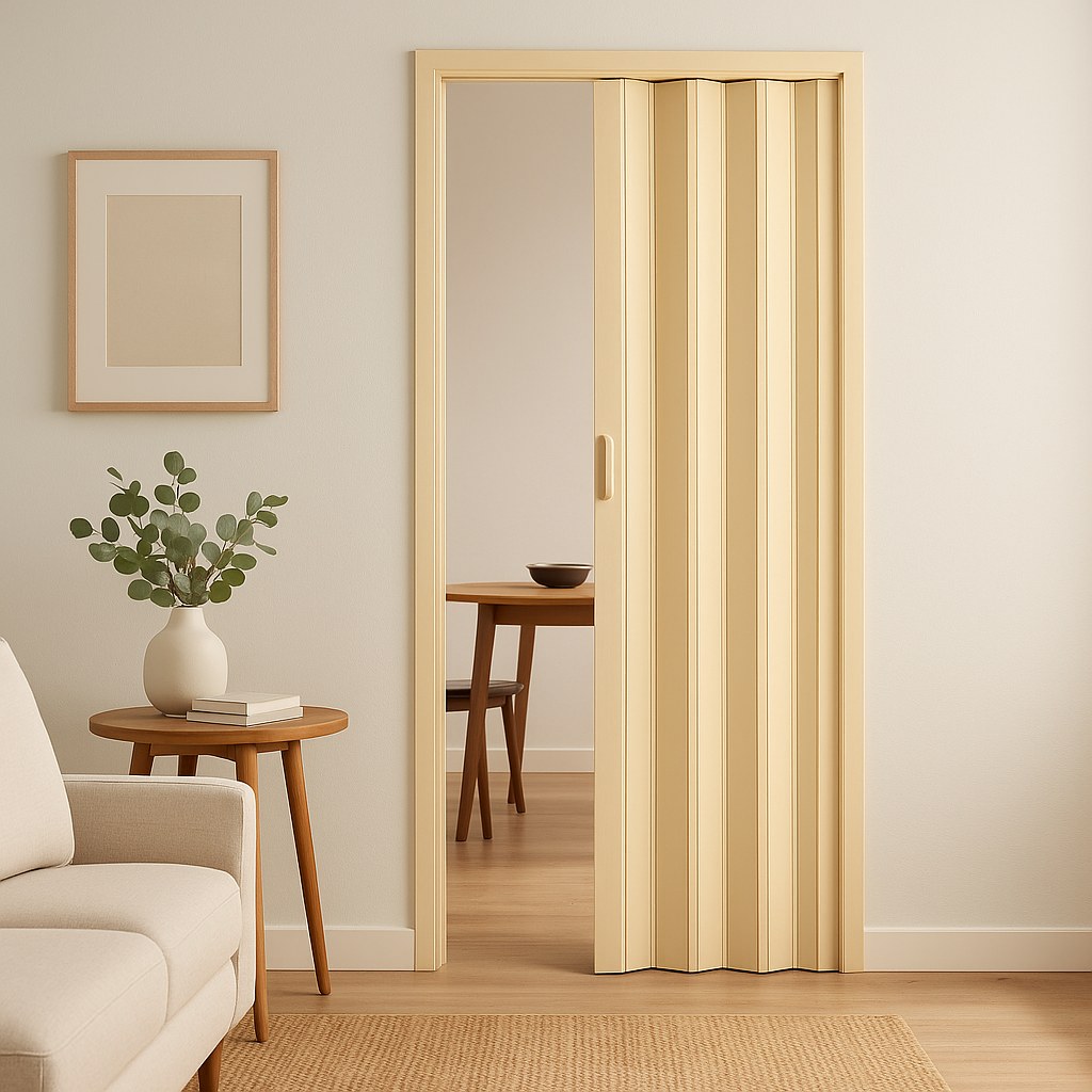 PORTA SANFONADA 0,84X2,10M BEGE   MULTILIT