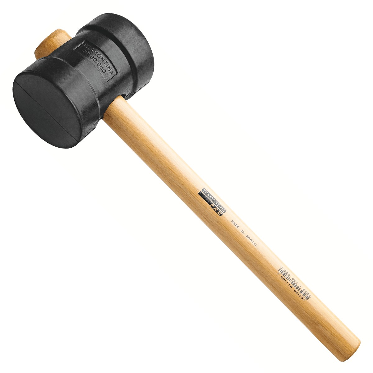 MARTELO DE BORRACHA 60MM PRETO WORKER