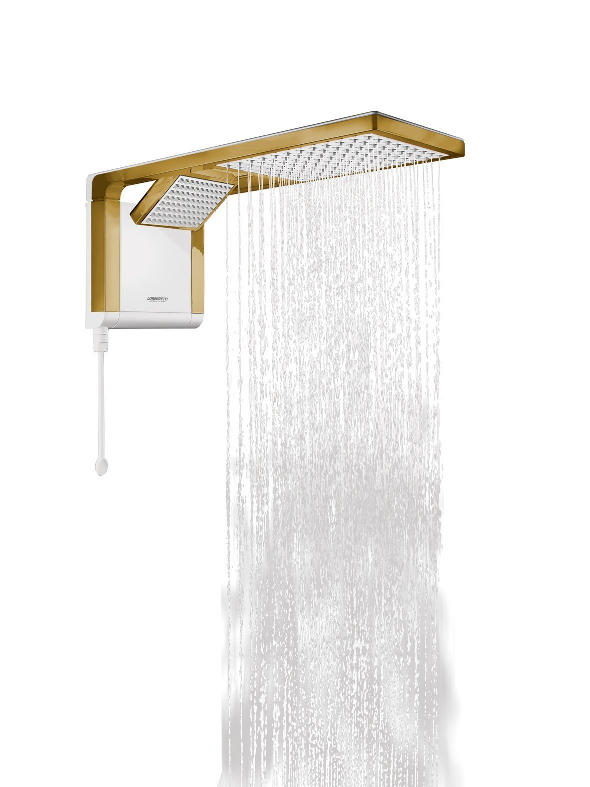 DUCHA ACQUA DUO BRANCO MATTE GOLD 220V/6800W