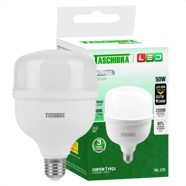 LAMPADA LED  E-27 BIV  61W 6500K TASCHIBRA