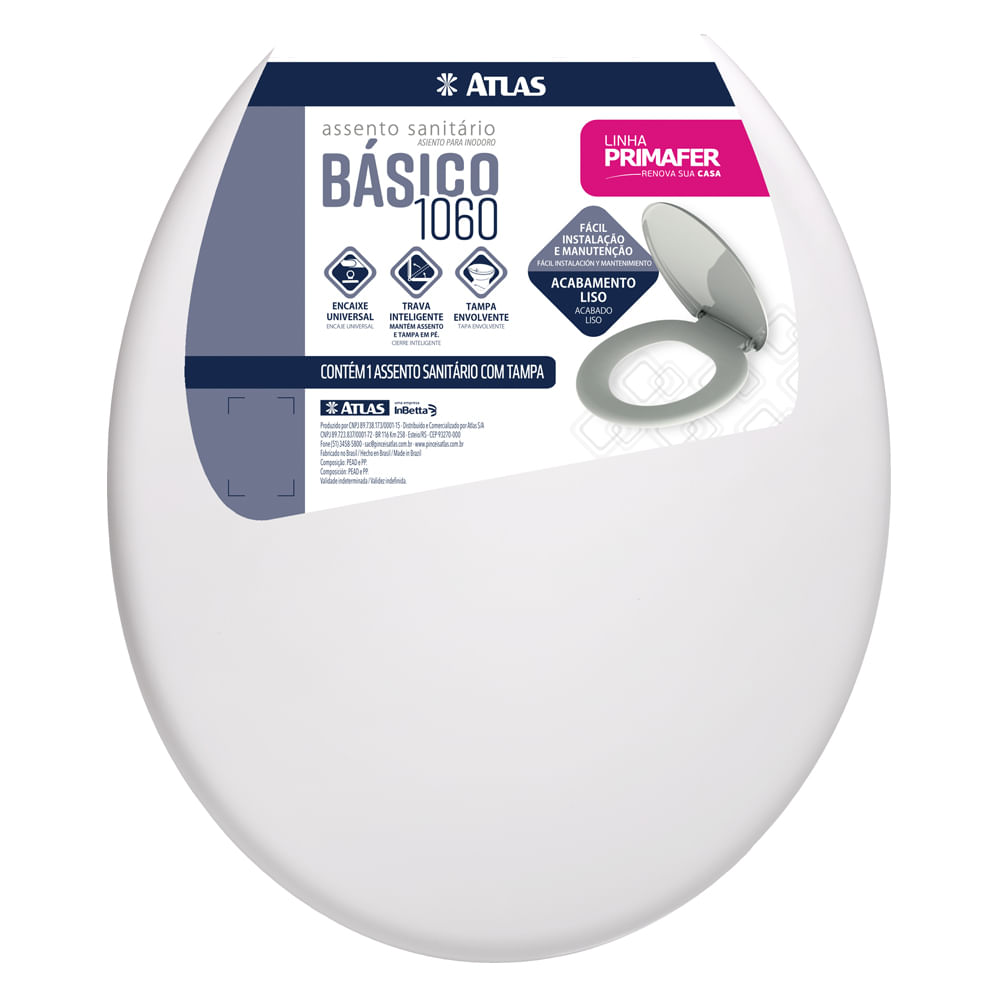 ASSENTO SANIT BRANCO BASICO PR1060-2 ATLAS