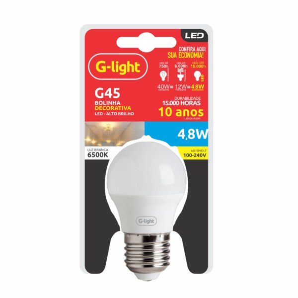 LAMPADA LED G45  3W AZUL   GALAXY