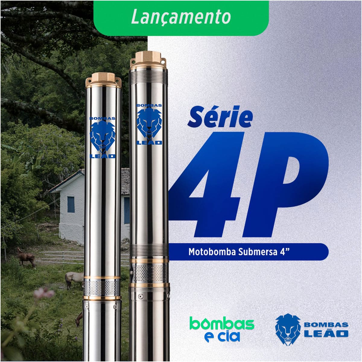 BOMBA SUBMERSA LEAO 4P5-12 2.0HP MONOF. 230V