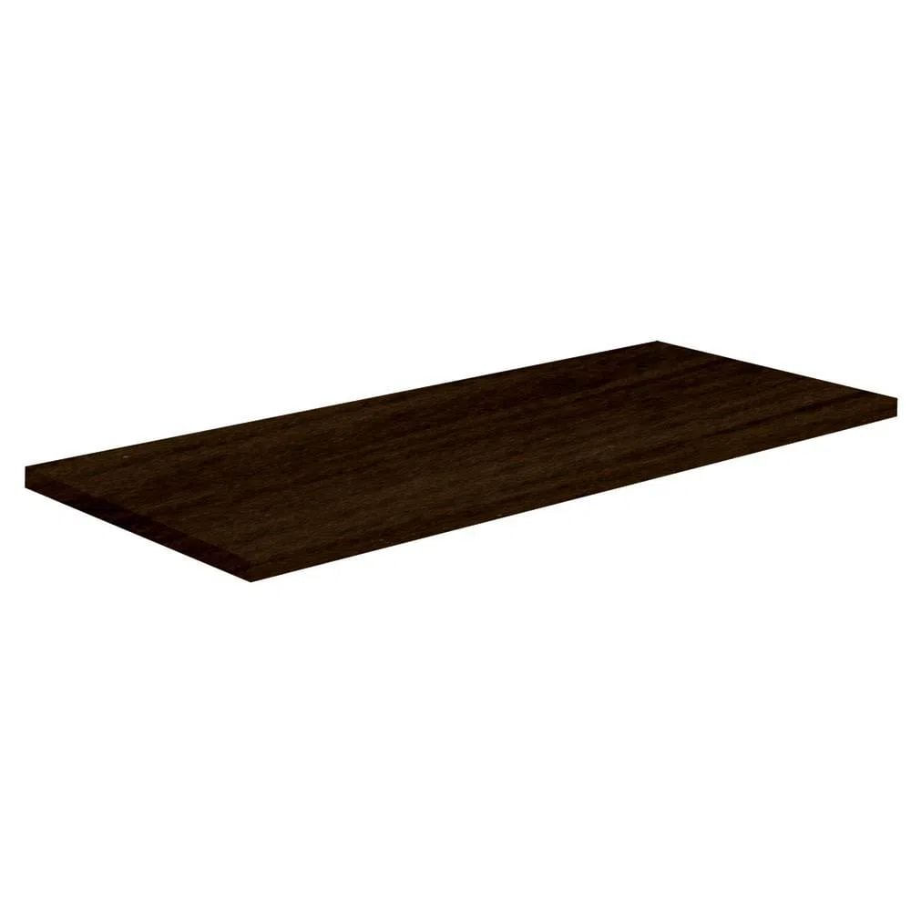 PRATELEIRA PRAT-K TABACO 20X100CM C/SUPORTE PRATA