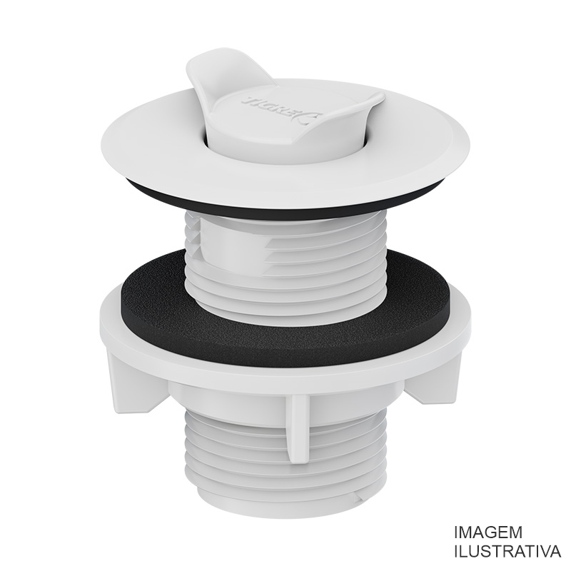 VALVULA PVC TANQUE 1.1/4" BRANCA ASTRA VT3