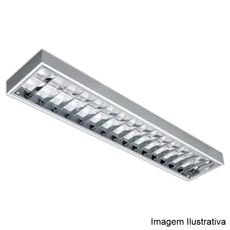 LUMINARIA ALETADA SOBR 1X40 BR