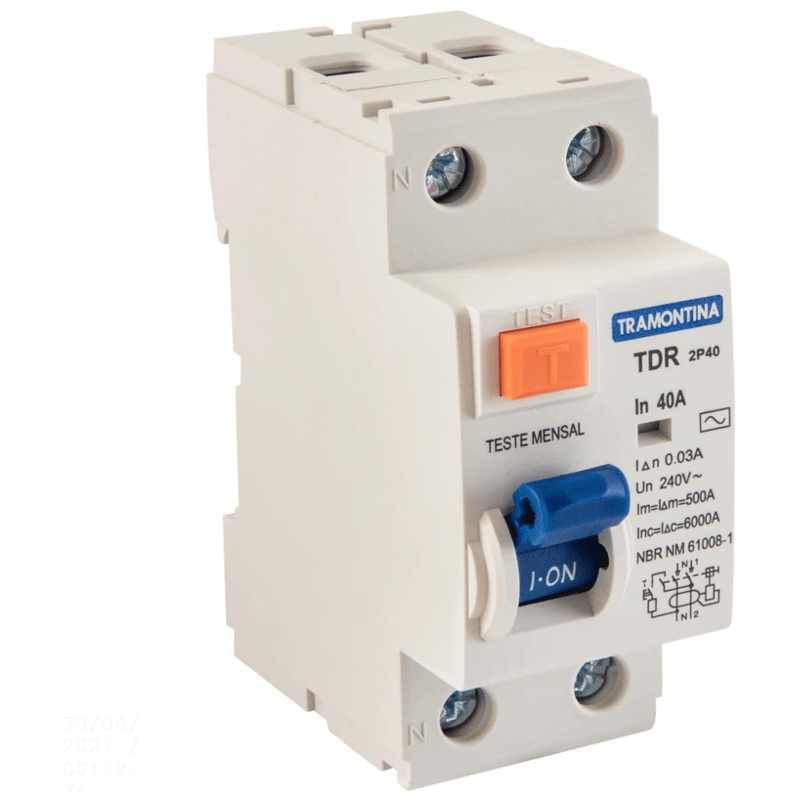 INTER  DR/TDR-2P  40AMP 30MA 6KA TRAMONTINA