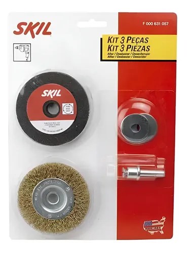 KIT P/AFIAR E DESBASTAR SKIL 3PÇS