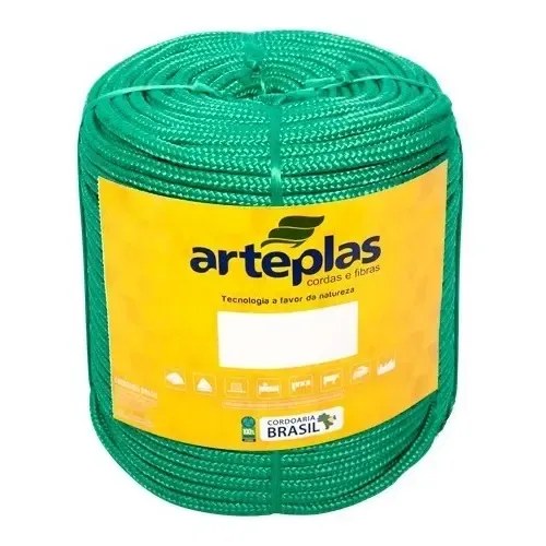 CORDA TRANC/PET  10MM  VERDE RODO CORDAS