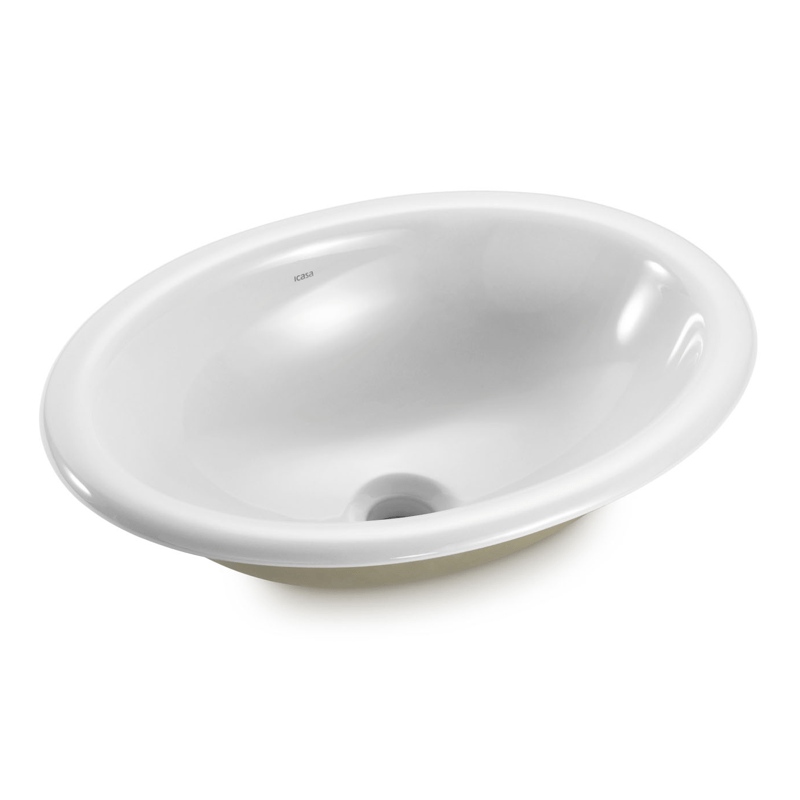 CUBA OVAL SOBREP  44X32  BRANCA ICASA