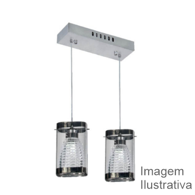 LUSTRE PEND. PREMIUM CIL. BASE CR 2 LAMP. 042/2