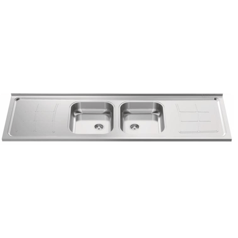 PIA INOX 02 CUBAS 1,80X56 GHEL'PLUS