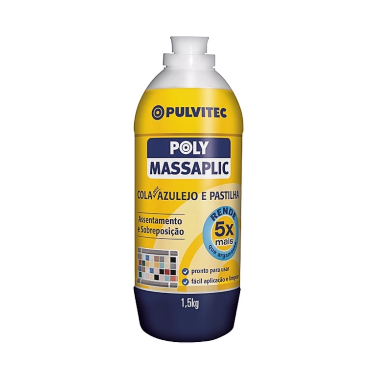 COLA AZULEJO/PAST.VIDRO PULVITEC MASSAPLIC 1,5KG