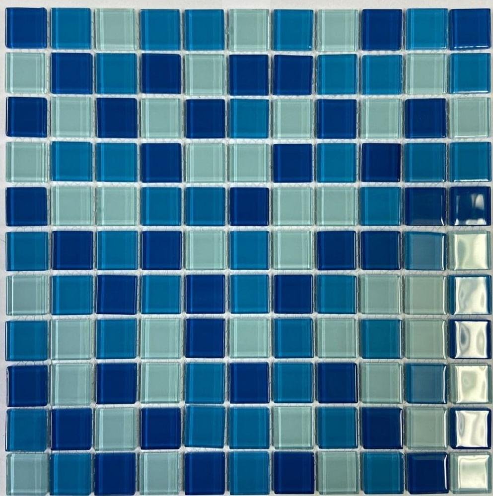 PASTILHA VIDRO 30X30CM PÇS C/23X23+48X48MM OLIVA