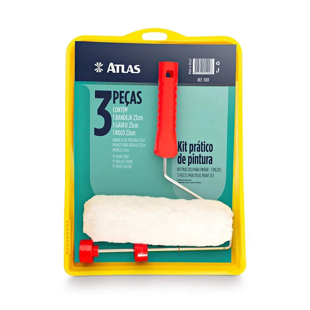 KIT PINTURA BASICO 1001 ATLAS 03 PCS
