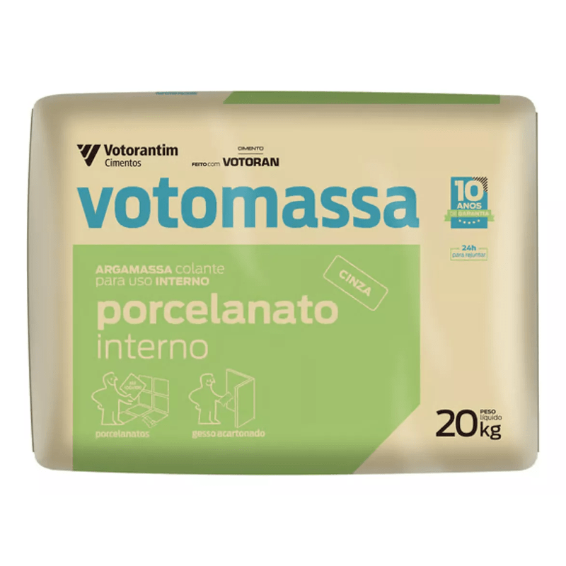 ARGAMASSA  VOTOMASSA PORCELANATO INTERNO 20KG