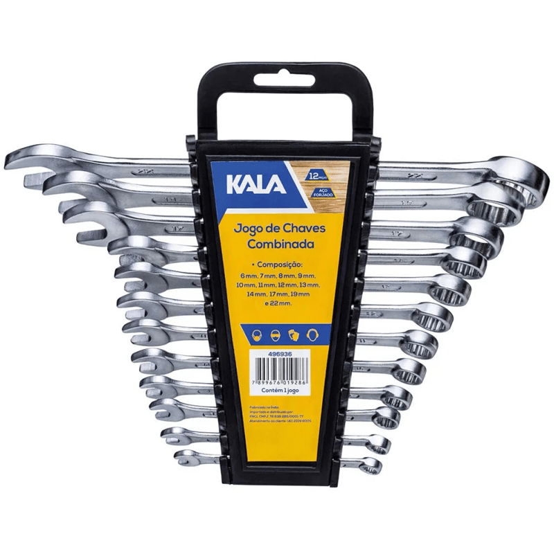 JG CHAVE COMBINADA 6A22MM 12PCS KALA