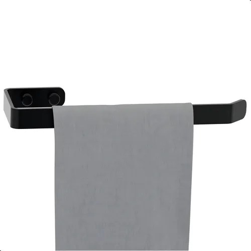 PORTA TOALHA DE ROSTO PRETO QUADDRI 3853