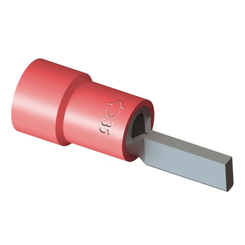 TERMINAL  TPP-35-17 PINO ISOLADO 35MM VERMELHO