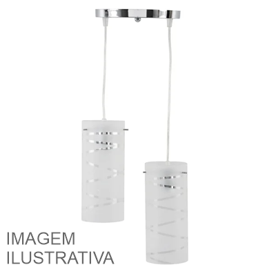 LUSTRE PEND. PREMIUM CILINDRO DES. 2 LAMP. 053/2