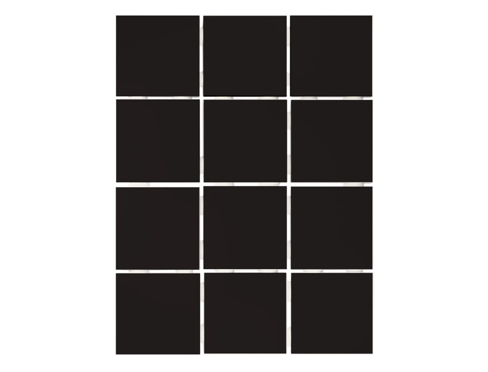 REVESTIMENTO 10X10CM PRETO TELADO C/09PÇ