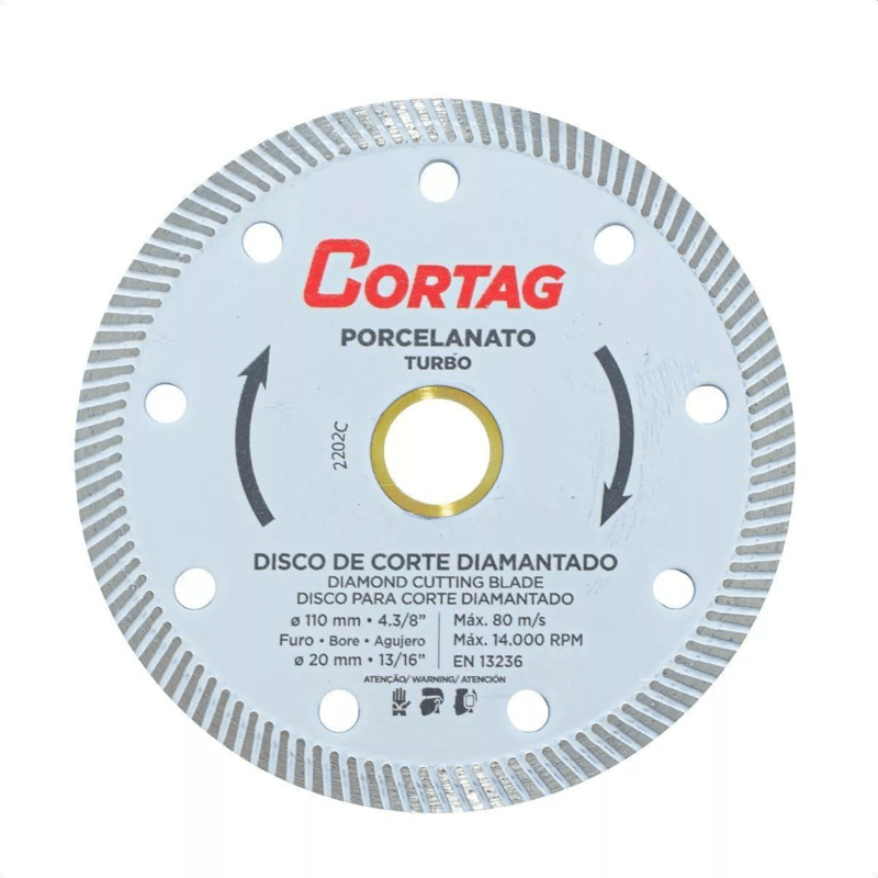 DISCO DIAM. LISO CORTAG 110X20MM