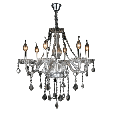 LUSTRE CRISTAL CANDELABRO 6 LAMP. 2016/6