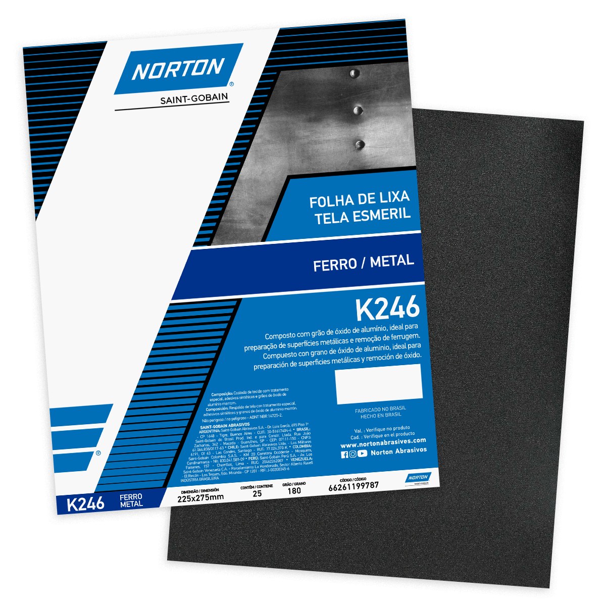 LIXA P/FERRO Nº 180 225X275