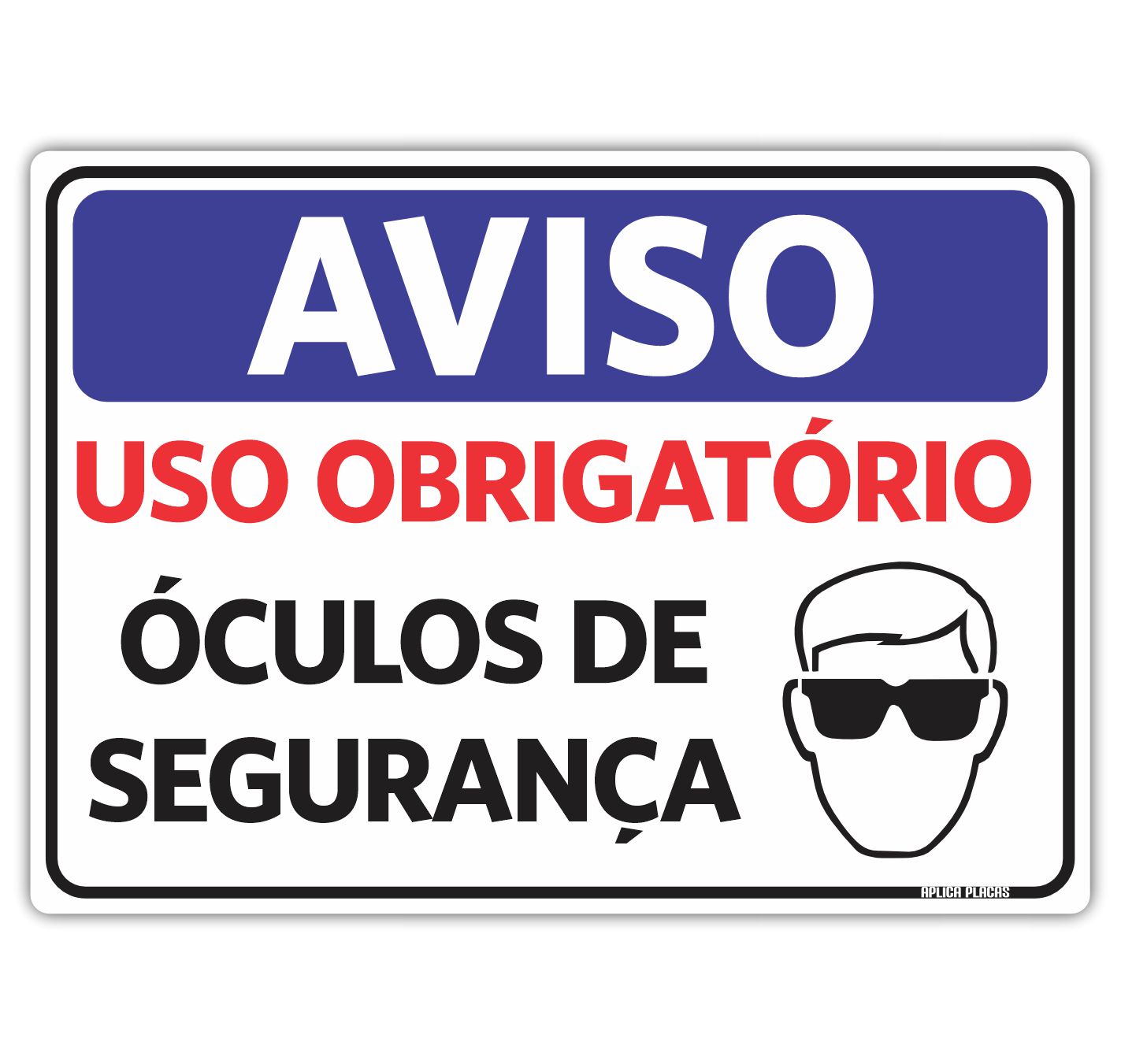 PLACA SINALIZACAO 07X19CM ELE