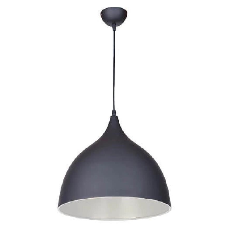LUSTRE PEND. ALUM. COLORIDO PRETO/BRANCO 6434/1