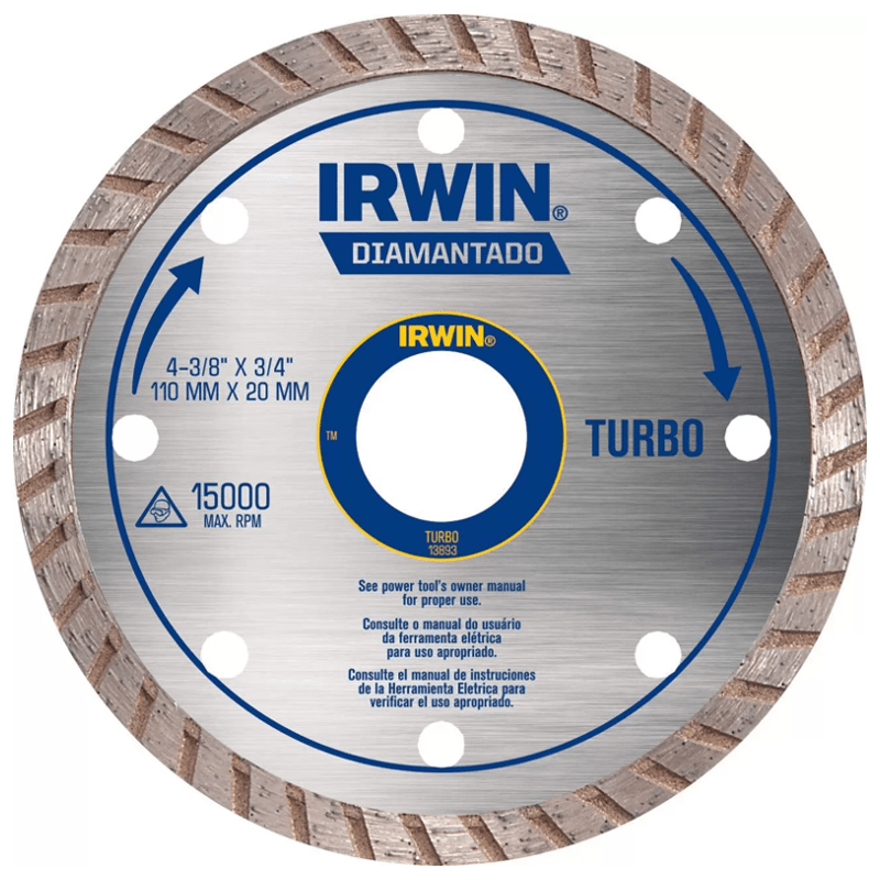 DISCO DIAM. TURBO IRWIN 105X20MM 13893