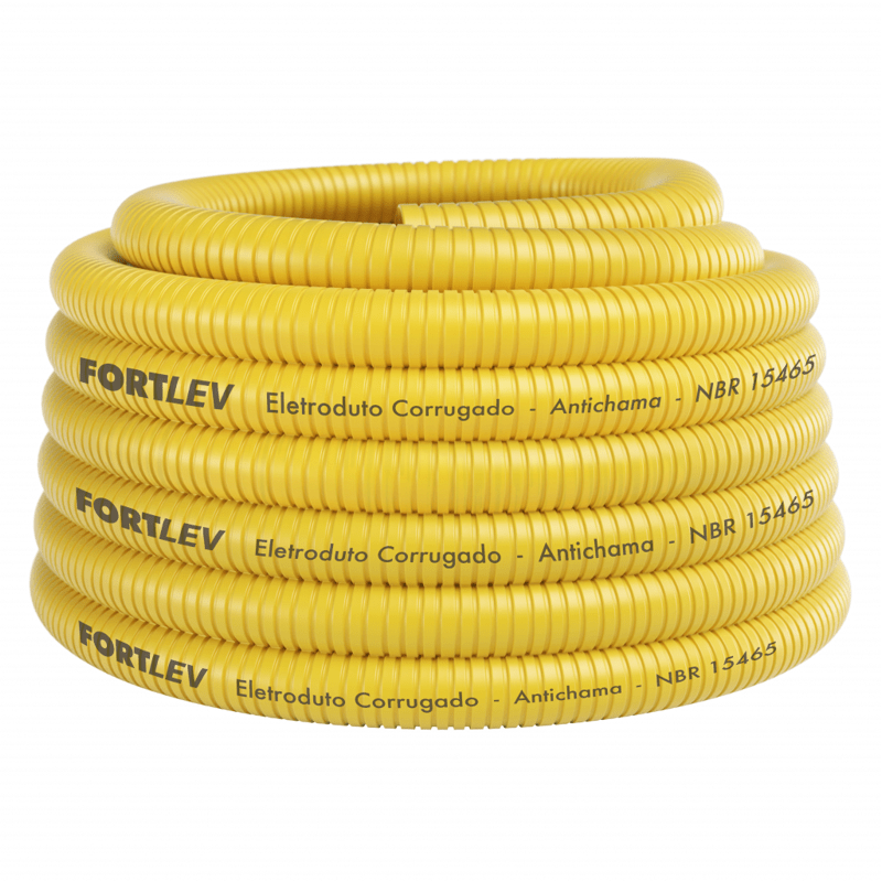 ELETRODUTO CORRUGADO 1" AMARELO FORTLEV