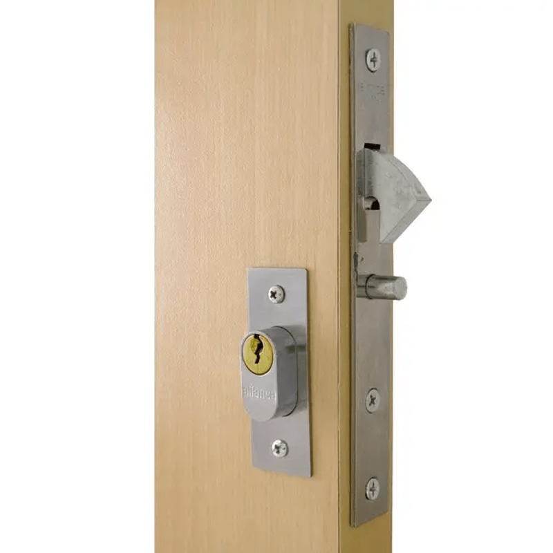 FECH. ALIA. P/PORTA CORRER F1300 IP CROMADO