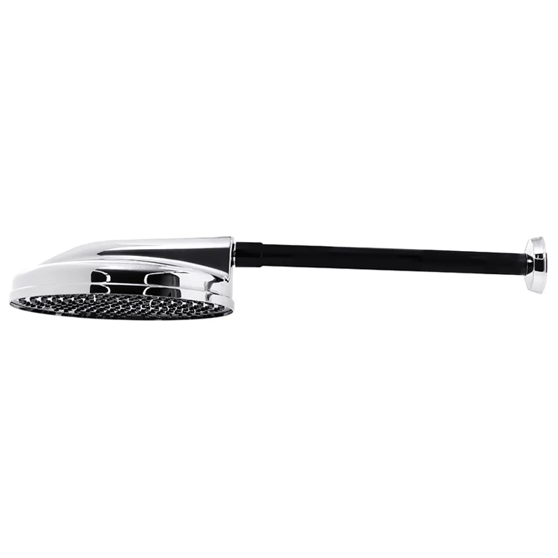 CHUVEIRO CROMADO   8" ASTRA C/BRACO PRETO CV83