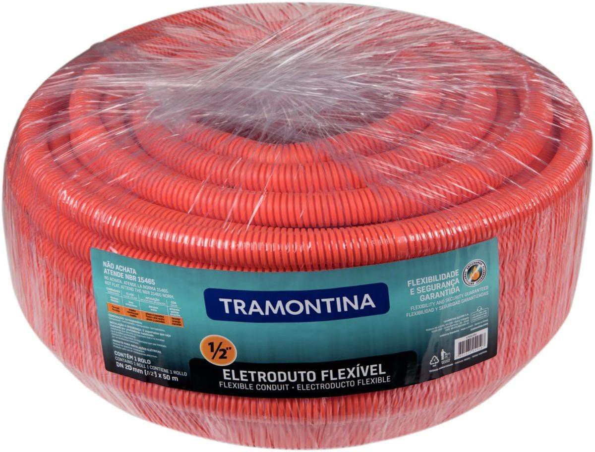 ELETRODUTO CORRUGADO 1" LARANJADO TRAMONTINA