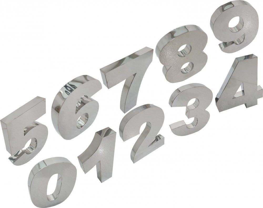 NUMERO RESID ACO GALV. BRANCO 15CM ( 0 )