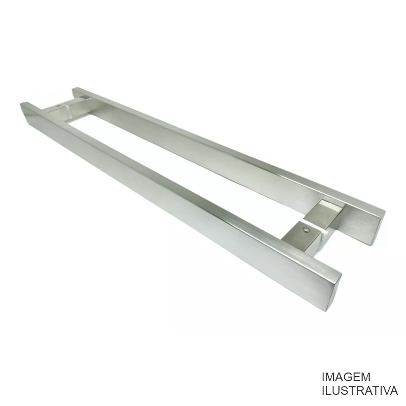 PUXADOR DUPLO TUBO 1" 30X40CM INOX DMD104