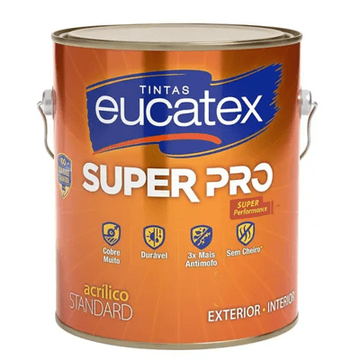TINTA EUCATEX ACR FOSCA SUP.PRO BRANCO 3600ML