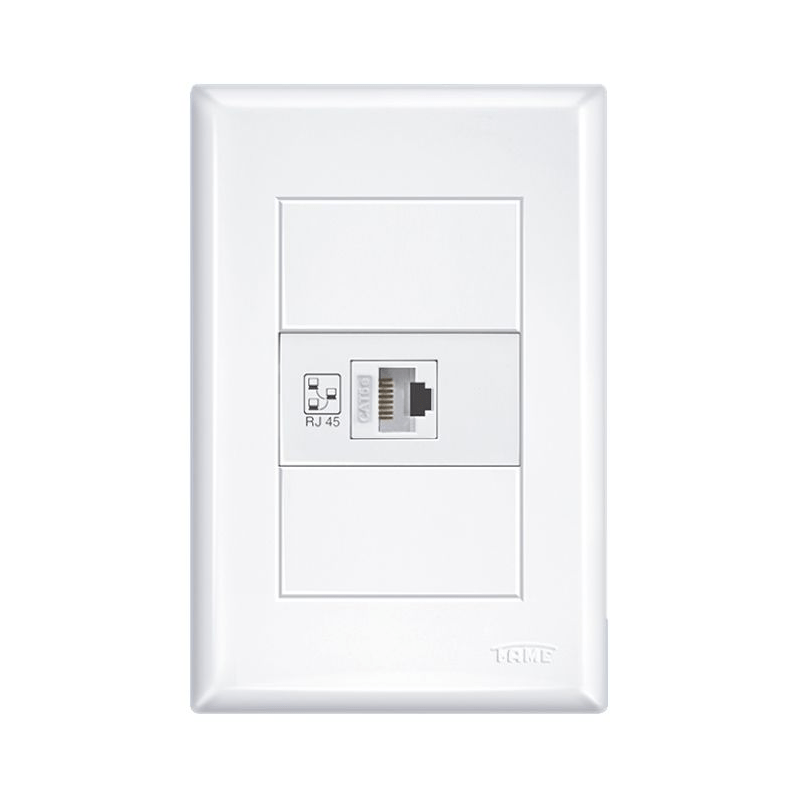 TOMADA FAME/PLUZIE REDE SIMPLES RJ45E 8V 4X2