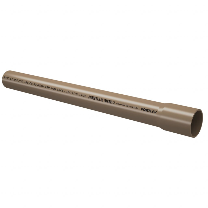 TUBO PVC SOLD.   50MM 2,4MM FORTLEV NBR5648