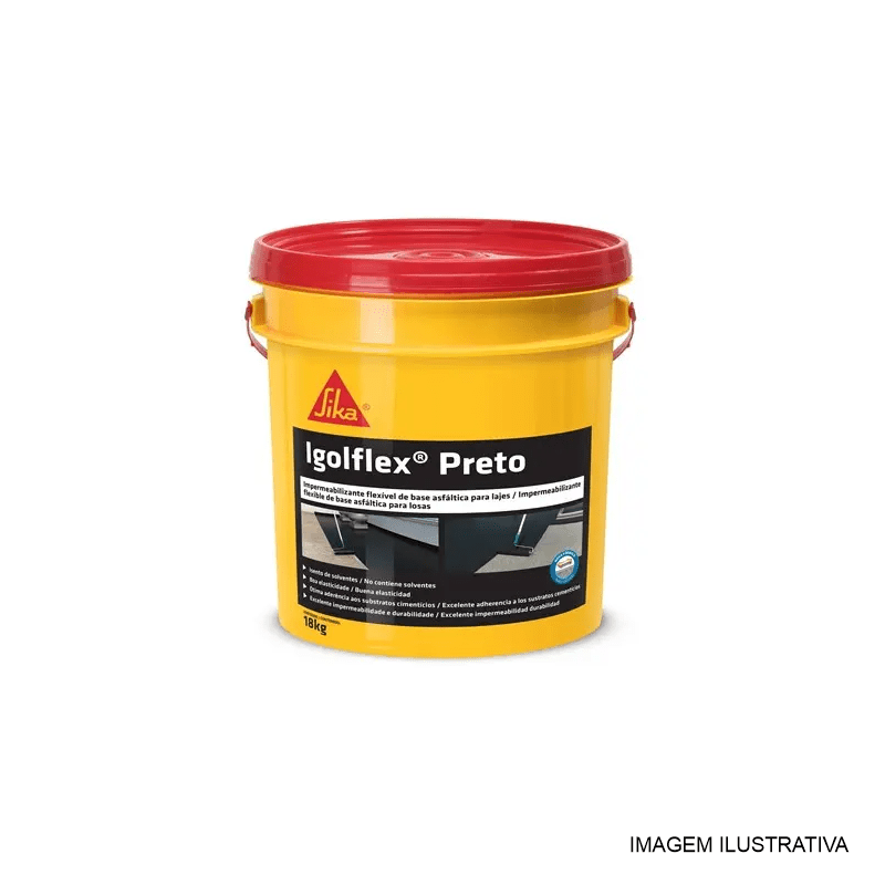 IGOLFLEX PRETO  3,600ML SIKA