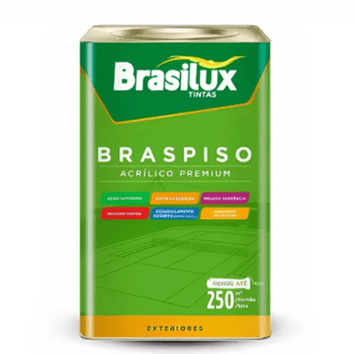 TINTA PISO  BRASIPISO CINZA ESC  18L ACETINADO