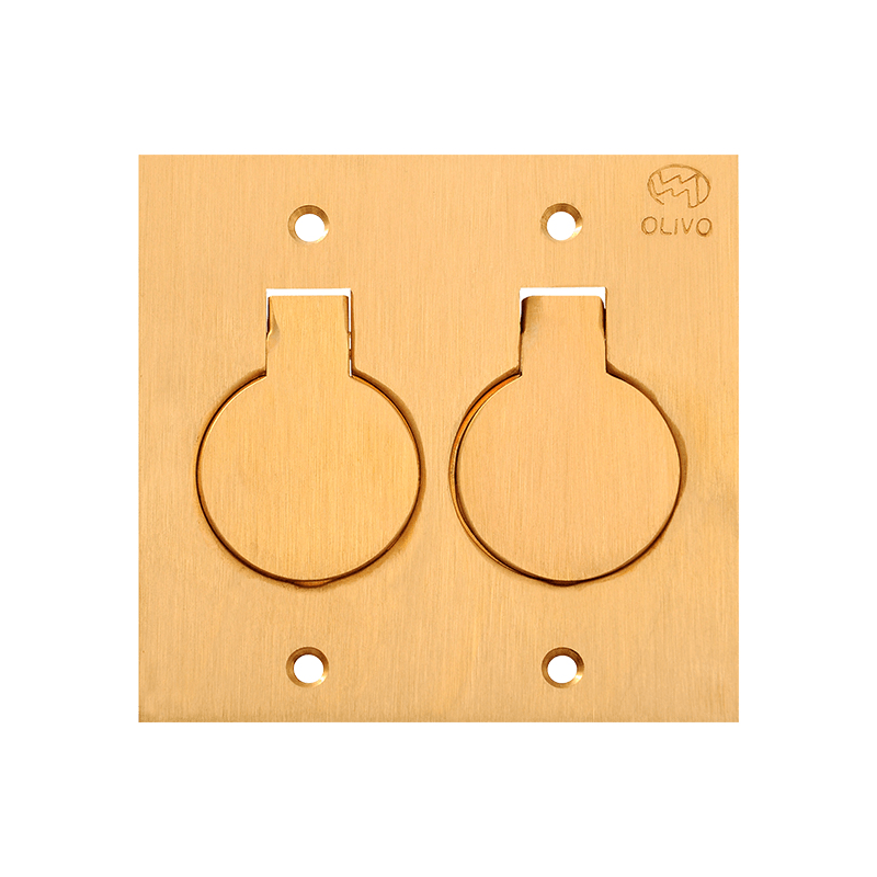 TOMADA P/PISO 4X4 C/TOMADA PL12/2 OLIVO